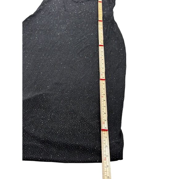Vintage Onyx Nite Black Sparkle Knit Dress With Jacket Size 8 - Picture 15 of 16